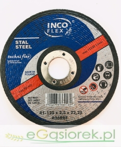 Tarcza 125x2,5x22,23 INCO FLEX