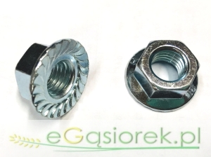 Nakrętka kołnierzowa molet M12  kl.8.8  ocynk