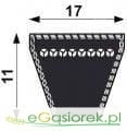 Pas klinowy HB  17x890  B33.5