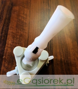 Mieszadło hydrauliczne białe mocowanie na 3 śruby