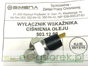 Czujnik ciśnienia oleju 1877721M92 SIMENA
