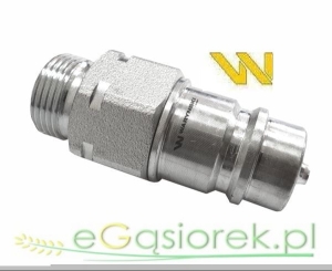 Szybkozłącze hydrauliczne wtyczka M22x1,5 gwint ze