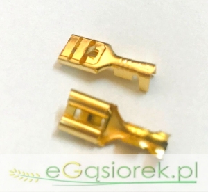 Końcówka J2,5 płaska żeńska z zaczepem 6,3mm