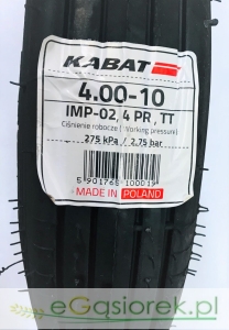 Opona 4.00-10 4PR Kabat