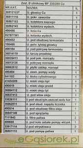 Zestaw uszczelek silnika MF-3 MF235/255  CU