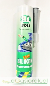 Silikon wysokotemperaturowy BOLL szary 290 ml
