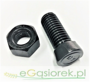 20-śruba płużna oval M10x35 12,9 z nakrętką