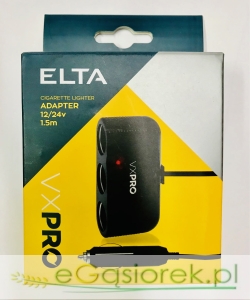 Adapter gniazda zapalniczki samochodowej-3 wejścia