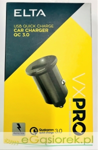 Ładowarka samochodowa USB QC3.0