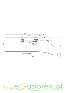 Lemiesz 2/s podorywkowy 2-otworowy 1025