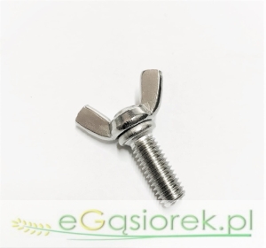 Śruba skrzydełkowa  M 8x20 mm A2 stal nierdzewna