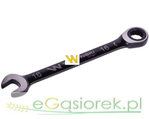 Klucz płasko-oczkowy 16 mm z grzechotką 72 zęby