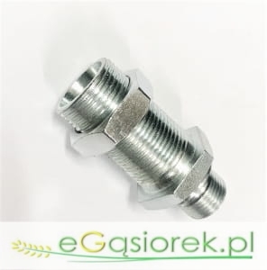 Złączka grodziowa cal-metr 3/8"BSP-18x1,5 long