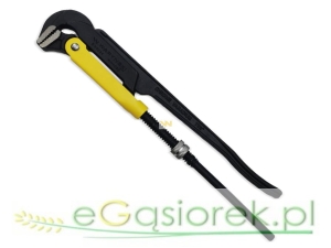 Szczypce nastawne szwedzkie do rur szczęki typ 90°