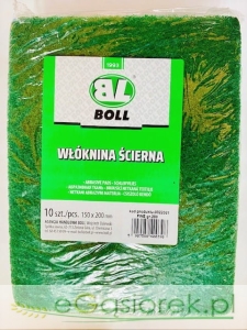 Włóknina ścierna BOLL"FINE" gr.280 zielona 150x200
