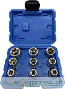 Zestaw nasadek TORX E 1/2 SATRA