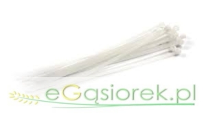 Opaski kablowe 2,5x80 (100szt) białe cena 1szt