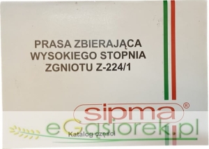 Katalog prasa kostka Z-224 Sipma