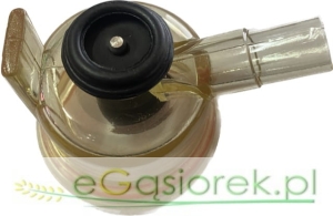 Kolektor 120ml korpus dolny kompletny przezroczyst