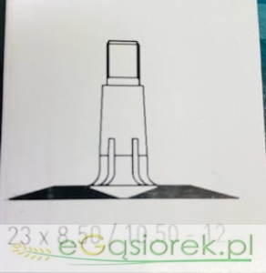 Dętka z zaworem 23X8,5/10,5-12  TR13