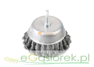 Szczotka doczołowa z trzpieniem-drut skręcany
