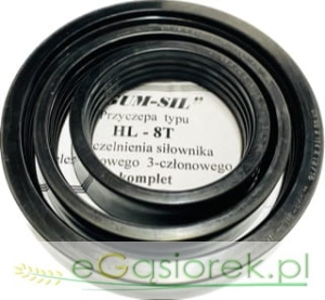 Kpl.uszczelek siłownika trzyczłonowego HL-8T