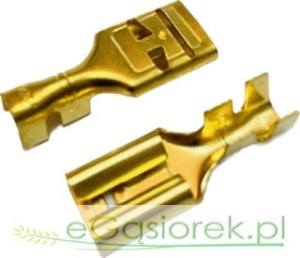 Końcówka R6 płaska żeńska bez zaczepu 9,5mm