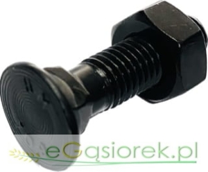 Śruba płużna 4-kątna z podsadzeniem 10x40 KL.10.9