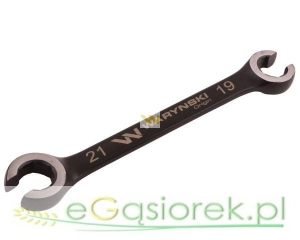 Klucz płasko oczkowy otwarty 21x19 Waryński