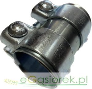 Łącznik rury wdechowej podwoj. śred.46mm dł.-95mm