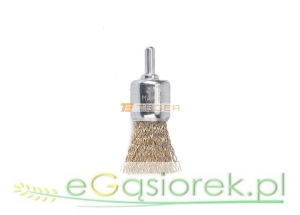 Szczotka pędzelkowa z trzpieniem - drut falowany