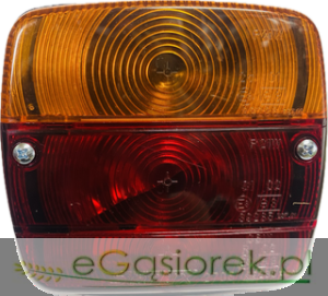 Lampa tylna  prawa 12/24V 105x100x52 mm