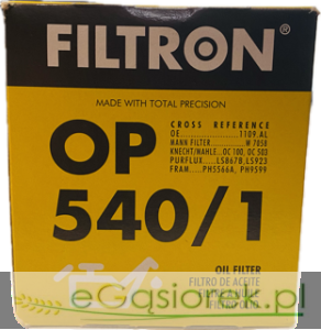 Filtr oleju OP540/1 zam . PP44 OE1109J8