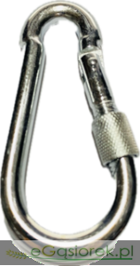 Karabińczyk do lin z zabezpieczeniem 10 mm