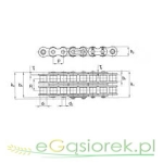 Łańcuch dwurzędowy 3/4 ANSI Rollon Solid