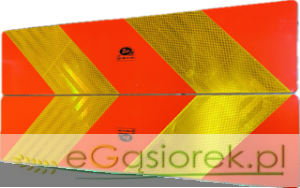 Tablica wyróżniająca odblaskowa, 565mm/140mm,