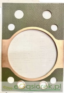 Uszczelka głowicy okuta miedz 105mm C-360