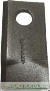 Nożyk kosiarki rotacyjnej prawy 96x48x4 mm otwór