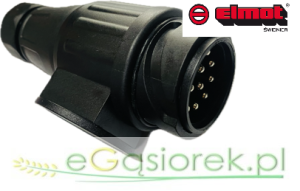 Wtyczka elektryczna 13-pin 12V wtyki niklowane