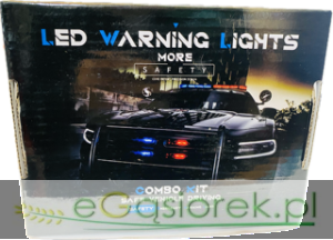LAMPA OSTRZEGAWCZA 4 LED STROBOSKOPOWA 12V-24V