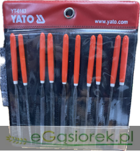 Zestaw pilników iglsków 10cz.3x140x65mm YATO