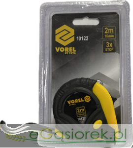 Miara zwijana żółto-czarna 2 m x 16 mm 10122 VOREL