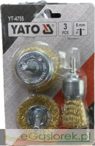 Zestaw szczotek 3szt mosiężnych