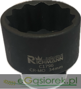 Nasadka udarowa 1/2 12-kąt 34mm