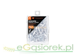 Zestaw nitów zrywalnych. aluminiowych 4.8x14mm