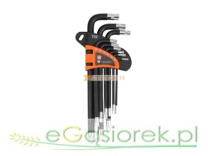 Zestaw kluczy imbusowych TORX T10-T50  DŁUGIE 9szt