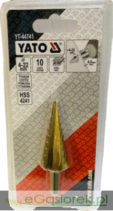 Wiertło stopniowane 4-22mm YATO