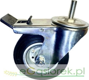 26MH*M12 - koło metal-guma d=125 trzpień M12 ham.