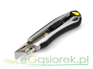 Nożyk łamany 18mm w aluminiowej obudowie
