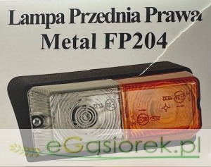 LAMPA PRZÓD FP204 METAL PRAWA 20022 AGH